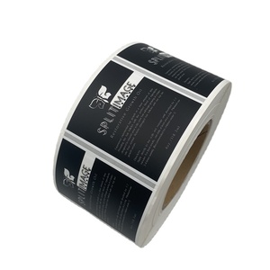 Custom Logo <strong>Sticker</strong>, Custom <strong>Printed</strong> Waterproof Synthetic Paper Adhesive Round Logo <strong>Sticker</strong> - Product Image 2