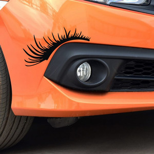 2Pcs <span class=keywords><strong>Faux</strong></span> Cils 3d Cils Décoration de <span class=keywords><strong>voiture</strong></span> Cils de phare Sexy Reflect Light Autocollant de phare de <span class=keywords><strong>voiture</strong></span> - Product Image 4