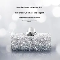 Banque d'alimentation à vente chaude avec diamant en résine incrusté, poche, 12W, chargeur rapide, mini, compact, alimentation mobile