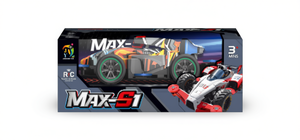 Auto telecomandata elettrica Max-S1 pronta all'uso per interni ed esterni, per età da 8 a 13 anni, modello in plastica con telecomando - Product Image 1