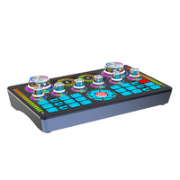 Soundkarten-Aufnahmestudio-Paket Live-Streaming-Mixer USB Geräuschunterdrückung Dual-Streaming für zwei Personen 12 Soundeffekte 1 Mikrofoneingang