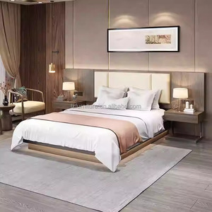 ชุดเฟอร์นิเจอร์ห้องนอนโรงแรมทันสมัย แพ็คเกจห้องพักครบชุด พร้อมเตียง โต๊ะข้างเตียง ชั้นวางทีวี และตู้เสื้อผ้า สำหรับโรงแรมระดับ 3 ดาว ราคาประหยัด - Product Image 4