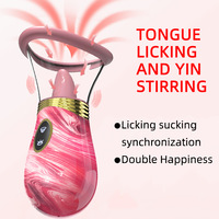 Neuer Vibrator Sexspielzeug Zungen-Leck-Saug-Ei für Weibliche Masturbation Brustmassagegerät für Erwachsene Geräuscharm Großhandel
