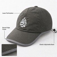 Casquette de golf personnalisée avec logo imprimé réfléchissant, perforée, respirante, casquette de sport de baseball avec visière incurvée pour la course à pied et les activités de plein air