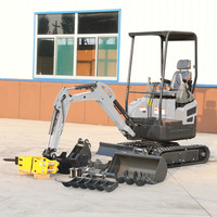 Mini-excavatrice Powston, livraison gratuite, nouvelle machine de terrassement à chenilles, 1 tonne, 2 tonnes, EURO 5, moteur EPA Kubota, excavatrices à chenilles