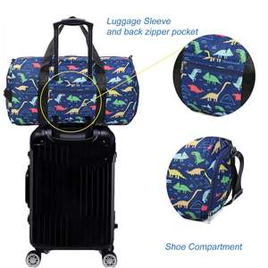 Kids Duffle Bag Overnight Bags for Boys and Girls Weekender <b>Sleepover</b> Carry-On Tote for Traveling Gym Sport Dance - Product Image 2