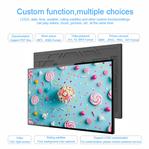 Affichage numérique 43 pouces 55 pouces 500 Nits, panneau de menu pour salon de thé connecté USB avec logiciel CMS numérique <span class=keywords><strong>gratuit</strong></span> - Product Image 2