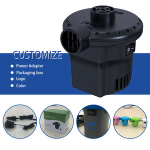 Bomba de Aire Eléctrica Inflable Portátil de 130W con Enchufe Personalizado y 3 Boquillas para Colchones Inflables de Auto - Product Image 4