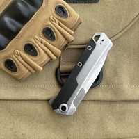 Couteau de poche haut de gamme D2 de chasse pliant de survie innovant avec poignée en acier Logo Laser personnalisable OEM