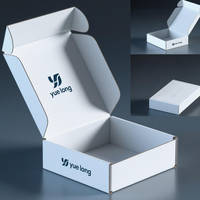 Boîtes d'expédition postales en carton ondulé recyclables à faible MOQ, personnalisables avec logo, roses, pour emballage cadeau, chaussures, vêtements, pour petites entreprises