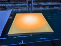 Tableau mural en acrylique rétroéclairé personnalisé, panneau lumineux en toile, lampe murale LED coucher de soleil à intensité variable pour décoration intérieure