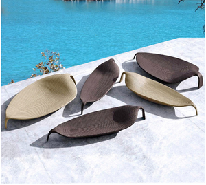 Mobilier moderne piscine d'hôtel chaise longue en rotin <span class=keywords><strong>tressé</strong></span> chaise longue en rotin - Product Image 1