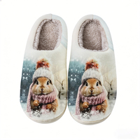 Chaussures personnalisées confortables et tendance à imprimé animal, bout rond, semelle extérieure en TPR, tige en jacquard, toutes saisons, antidérapantes, intérieur/extérieur