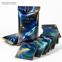 Cartes de jeu professionnelles pour cartes à collectionner, en papier à âme noire 350 g/m², cartes de jeu rares avec impression et effets holographiques arc-en-ciel
