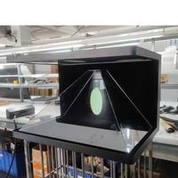 Proyector Holográfico 3D de 32 Pulgadas con Sistema Operativo Android, Pantalla Transparente de 270 Grados para Exhibición de Joyería y Museos