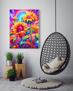 Colorido girasoles DIY diamante pintura Kit Rhinestone arte bordado pintura para el hogar Dec. - Product Image 2