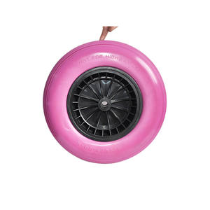 Ruota piana libera 16*<span class=keywords><strong>4.00</strong></span>-<span class=keywords><strong>8</strong></span> della schiuma di poliuretano per la carriola del carrello a mano - Product Image 1