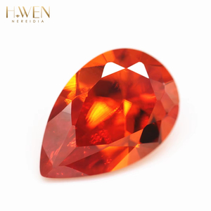 Alternativa de Diamante de Moissanita Brillante y Colorida en Forma de Pera |   Piedra Suelta Certificada por GRA |   Fabricación de Joyas - Product Image 4