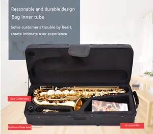 Custom Blazers Alt Sax Gouden Saxofoon Fabriek Direct Levering Van Blaasinstrumenten Te Koop