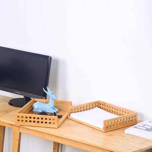 אותיות נייר עץ מגשים שולחן עבודה מעץ המארגן לוח מסמכים עץ - Product Image 3