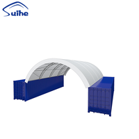 Carpa Contenedor Resistente de PVC Impermeable, Domo Contenedor para Almacenamiento y Uso Industrial