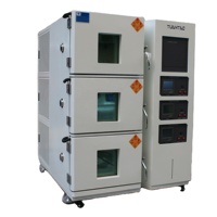 Chambre climatique programmable à 3 zones indépendantes de 80 L pour test de fiabilité des composants électroniques