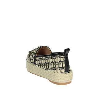 Espadrilles pour femmes Laura Biagiotti en cuir beige, chaussures plates - Product Image 2