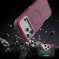 Étui de luxe magnétique 3-en-1 robuste pour iPhone 18 Pro Max 17 16, antichoc avec anneau de protection d'appareil photo, support et cordon