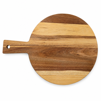 Planche à pizza en bois d'acacia en stock aux États-Unis, planche à découper en bois, planche à charcuterie pour pizzerias, supports vierges pour gravure laser