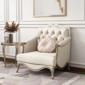 Set di Divani in Pelle Reclinabili di Lusso Stile Americano-Francese, Post-Moderno in <span class=keywords><strong>Legno</strong></span> <span class=keywords><strong>Massello</strong></span>, 1-2-3 Posti, Arredamento Europeo per <span class=keywords><strong>Soggiorno</strong></span> - Product Image 4