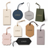 Étiquette suspendue de luxe personnalisée avec logo pour sac à main, étiquette en cuir véritable, étiquette en papier premium pour sacs, sacs à main, vêtements et accessoires
