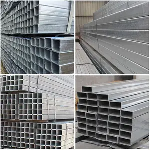 Hollow Section CHS SHS RHS A106 100*100 Mm Pre Gi Galvanized Square And Rectangular Steel Pipes And Tubes