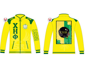 Veste de course Chi Eta Phi XHO Sorority and Fraternity pour femme, avec patchwork de lettres grecques, style course automobile, unisexe, pour université - Product Image 5