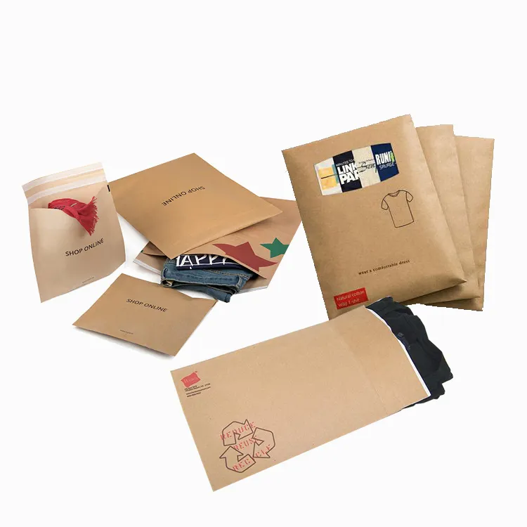Papier cadeau imprimé personnalisé enveloppe d'emballage de vêtements