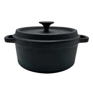 Cook Ware Set Non Stick Cookware Round Cast Iron Casserole dutch oven for Soup and Stock