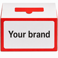 Boîte cadeau personnalisée avec logo, bande détachable, en carton kraft ondulé, pour l'emballage d'anniversaires, mariages, fêtes et occasions spéciales
