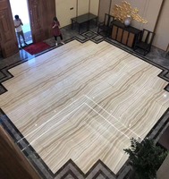 Panneau mural en onyx rétroéclairé YDSTONE, veinage naturel blanc droit, dalle d'onyx translucide en marbre