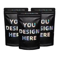Sachet Doypack Personnalisé Vide en Feuille d'Aluminium Mylar Anti-odeur et Résistant aux Enfants, 3.5g 7g 14g