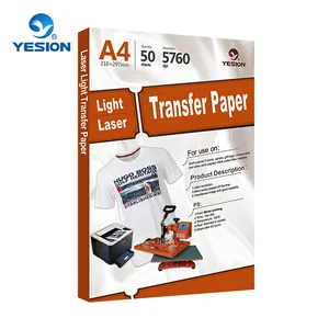 Heat Transfer Paper laser Self Weeding Light Fabric Forever Laser Heat Transfer Paper