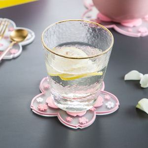 Posavasos Kawaii de estilo japonés Sakura, posavasos para taza de café, tapete de mesa aislante Sakura, taza para té y leche, decoración del hogar, artículos para beber, 1 ud. - Product Image 4