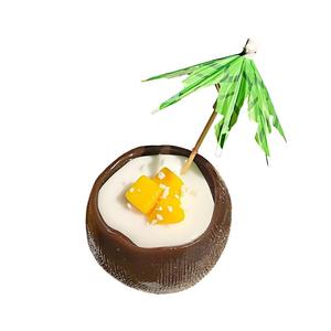 Jouet Squishy en forme de noix de coco, jouet anti-stress réaliste en forme de fruit, jouet de décompression à remontée lente pour l'été et les vibrations de la plage - Product Image 5