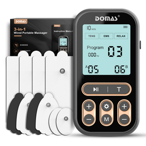 Dispositivo de Fisioterapia y Masaje OEM ODM de Doble Canal Independiente con 60 Modos, Electroestimulador Muscular TENS/EMS - Product Image 3