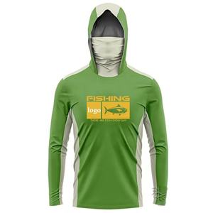 เสื้อตกปลามีฮู้ดแขนยาวทำจากโพลีเอสเตอร์พิมพ์ลายซับลิเมตเสื้อสำหรับตกปลา - Product Image 4