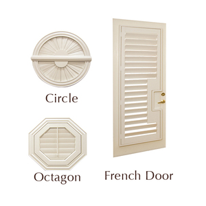 Tùy chỉnh PVC màn trập cửa trượt Basswood màn trập thanh <span class=keywords><strong>Octagon</strong></span> cửa sổ cửa chớp - Product Image 5