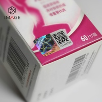 Étiquette autocollante holographique de sécurité anti-contrefaçon pour stock avec LOGO, code QR et impression de numéro de série disponibles