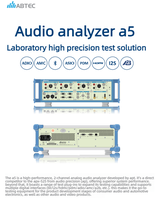 Testeur électroacoustique ABTEC A5 2 entrées/2 sorties avec options numériques BT, HDMI, I2S, A2B, PDM, THD+N, FR pour haut-parleurs, casques et R&D