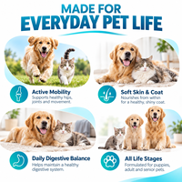 Comprimés à mâcher multivitaminés pour animaux de compagnie 10 en 1 pour chiens et chats avec glucosamine, oméga 3, probiotiques, taurine, soutien quotidien au bien-être