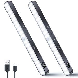 Luces con Sensor de Movimiento para Armario, con Batería, Pantalla LED, 60 LED, Barra de Luz Táctil Recargable, Adhesiva para Armario, Gabinete, Mostrador - Product Image 2