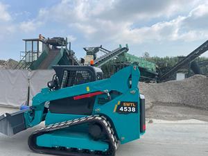 Track <span class=keywords><strong>Loader</strong></span> kompak Swl4538 <span class=keywords><strong>Bale</strong></span> Hugger tombak pengait garpu ember Tiller redder Mulcher tombak plat pemadat beban - Product Image 3