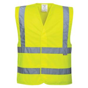PORTWEST - C470YERS/M Gilet jaune haute visibilité à deux bandes et bretelles-EAN 5036108141487 HI-VIS WORKWEAR - Product Image 1